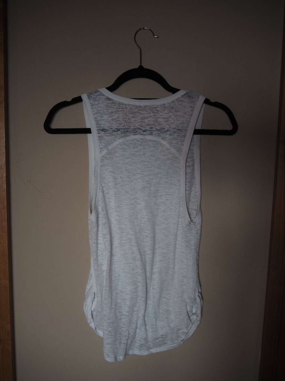 Lululemon Go Om Tank White Burnout Size 6 Yoga Racerback